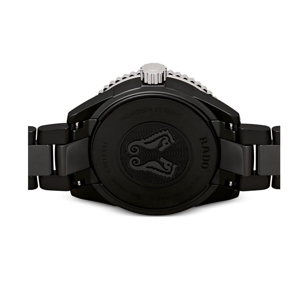 商品Rado|Men's Swiss Automatic Captain Cook Diver Black Ceramic Bracelet Watch 43mm,价格¥24764,第4张图片详细描述