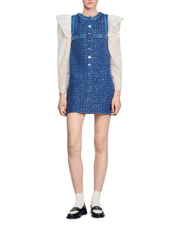 商品Sandro|Palmare Tweed Dress,价格¥2026,第2张图片详细描述