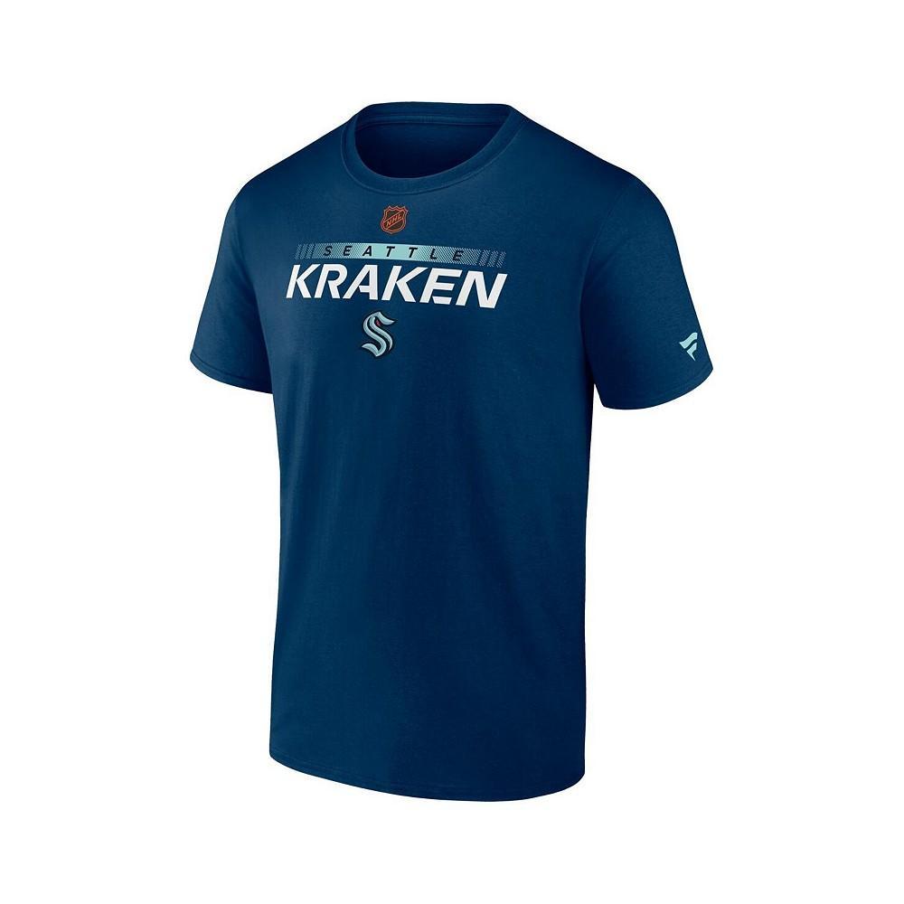 商品Fanatics|Men's Branded Navy Seattle Kraken Special Edition 2.0 Authentic Pro T-shirt,价格¥216,第5张图片详细描述
