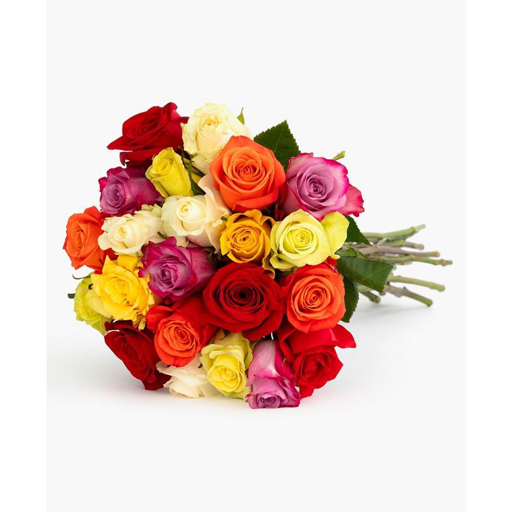 商品BloomsyBox|Somewhere Over The Rainbow Roses Fresh Flower Bouquet,价格¥373,第6张图片详细描述