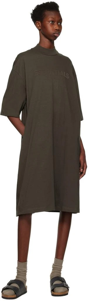 商品Essentials|Gray Short Sleeve Minidress,价格¥214,第4张图片详细描述