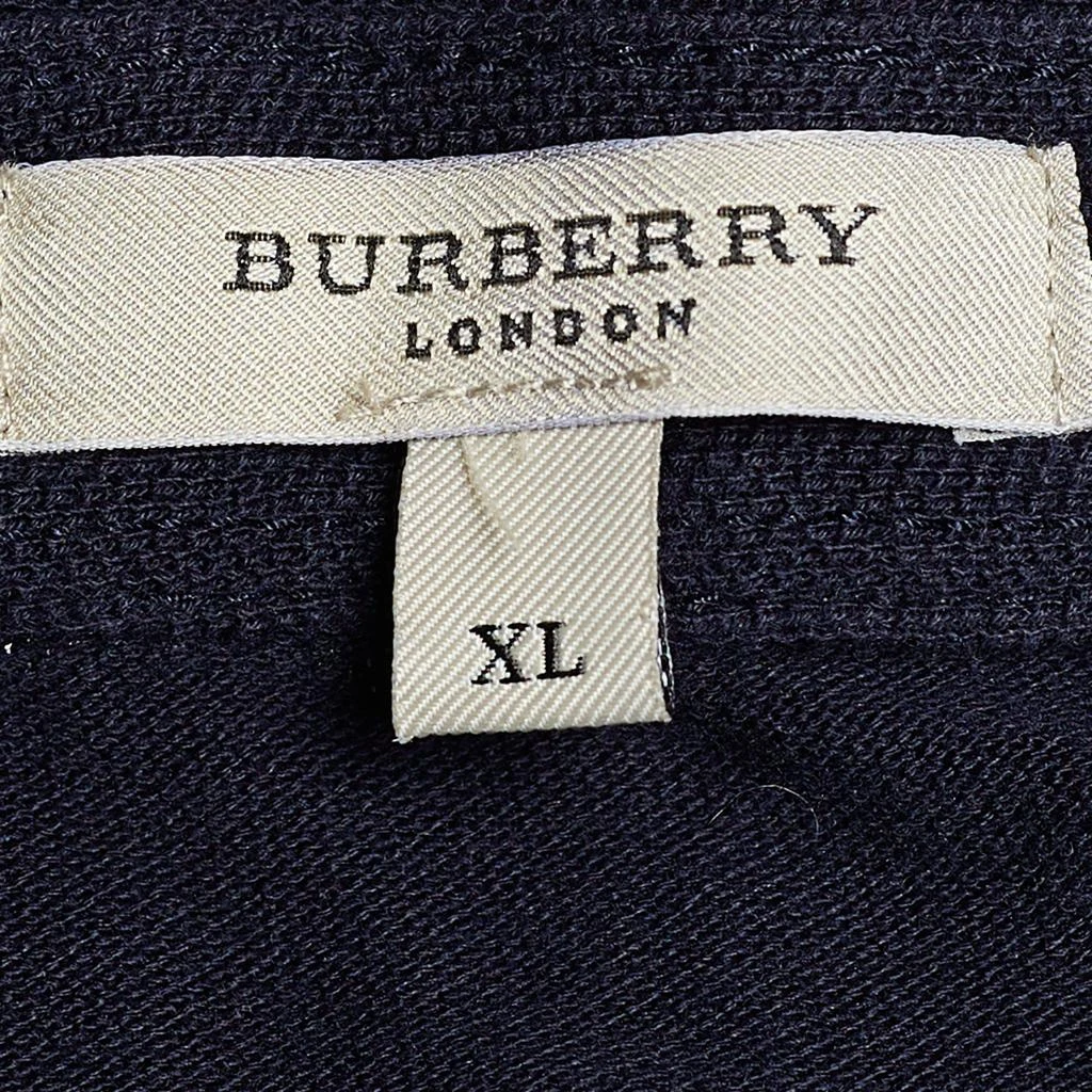 商品[二手商品] Burberry|Burberry London Navy Blue Pique Cotton Long Sleeve Polo T-Shirt XL,价格¥794,第4张图片详细描述