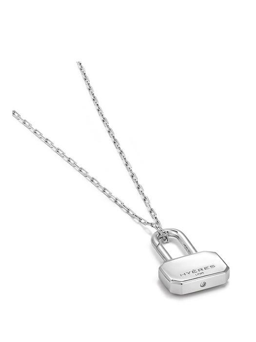 Name Lock Upper Case Necklace M (HL5T23502W9XXX_1)商品第3张图片规格展示