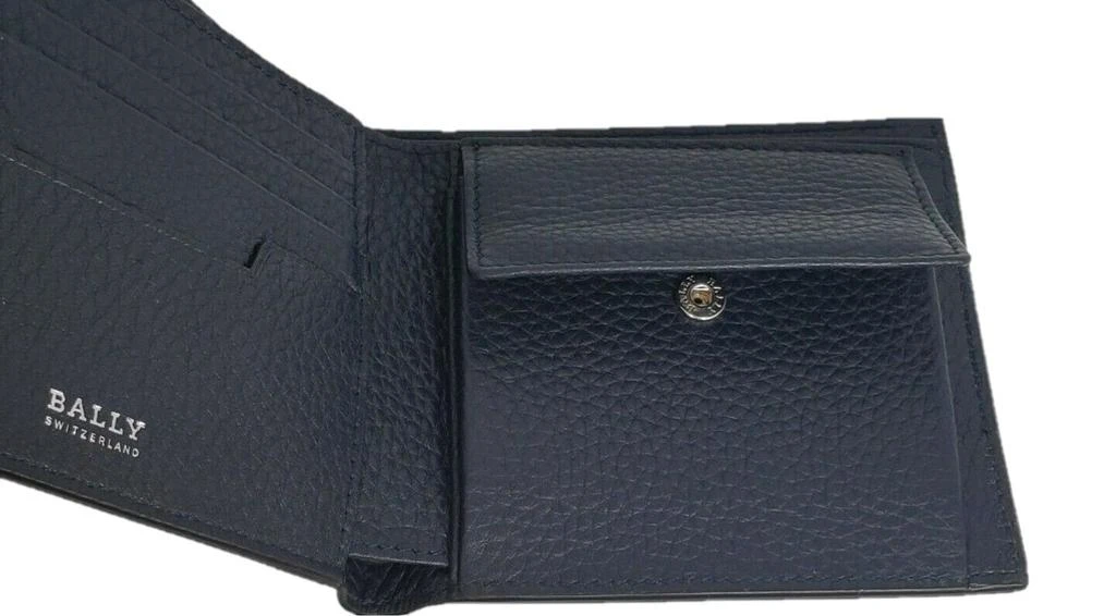 商品Bally|Myie Men's 6230920 Navy Grained Leather Wallet,价格¥632,第2张图片详细描述