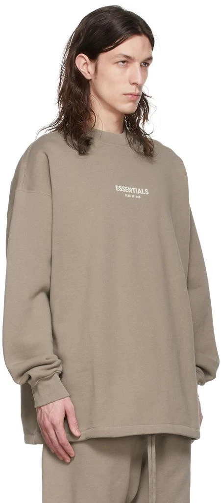 商品Essentials|Taupe Cotton Sweatshirt,价格¥612,第2张图片详细描述