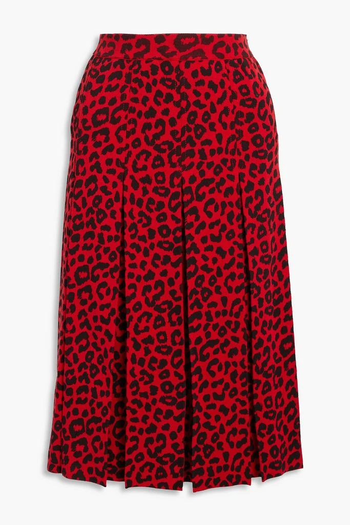 商品Gucci|Pleated leopard-print silk and cotton-blend skirt,价格¥14405,第3张图片详细描述