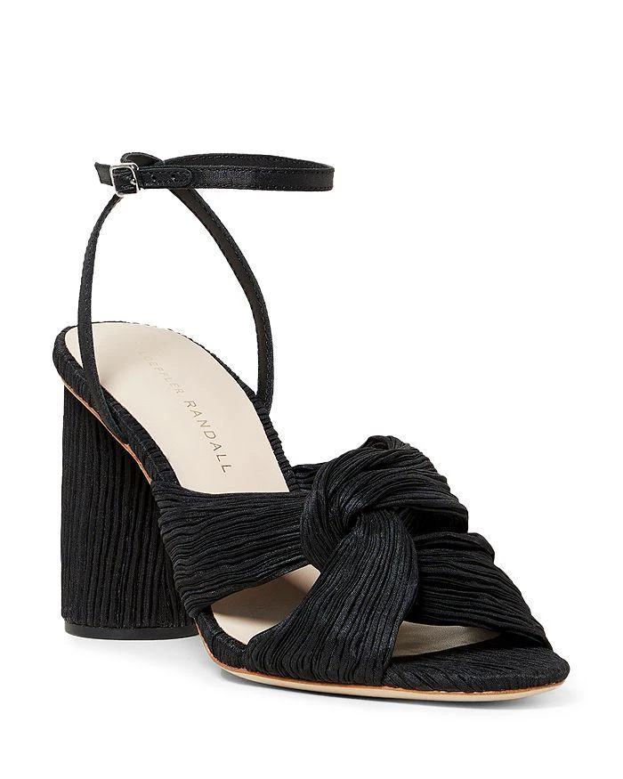 商品Loeffler Randall|Women's Pleated Twist Ankle Strap Sandals,价格¥1487,第1张图片