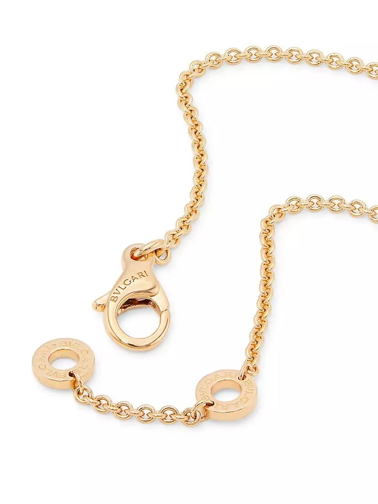 商品BVLGARI|Essential 18K Rose Gold & 0.37 TCW Diamond Openwork Pendant Necklace,价格¥45615,第3张图片详细描述