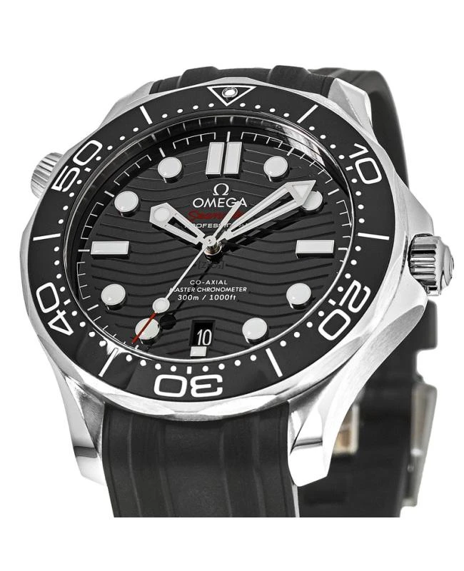 商品Omega|Omega Seamaster Diver 300 M Black Dial Rubber Strap Men's Watch 210.32.42.20.01.001,价格¥33357,第2张图片详细描述
