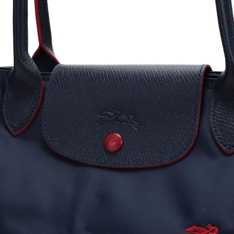 商品[国内直发] Longchamp|珑骧 LONGCHAMP 2020春夏 女士LE PLIAGE系列织物小号长柄可折叠饺子包70周年款 L2605 619 556 海军蓝色,价格¥583,第9张图片详细描述