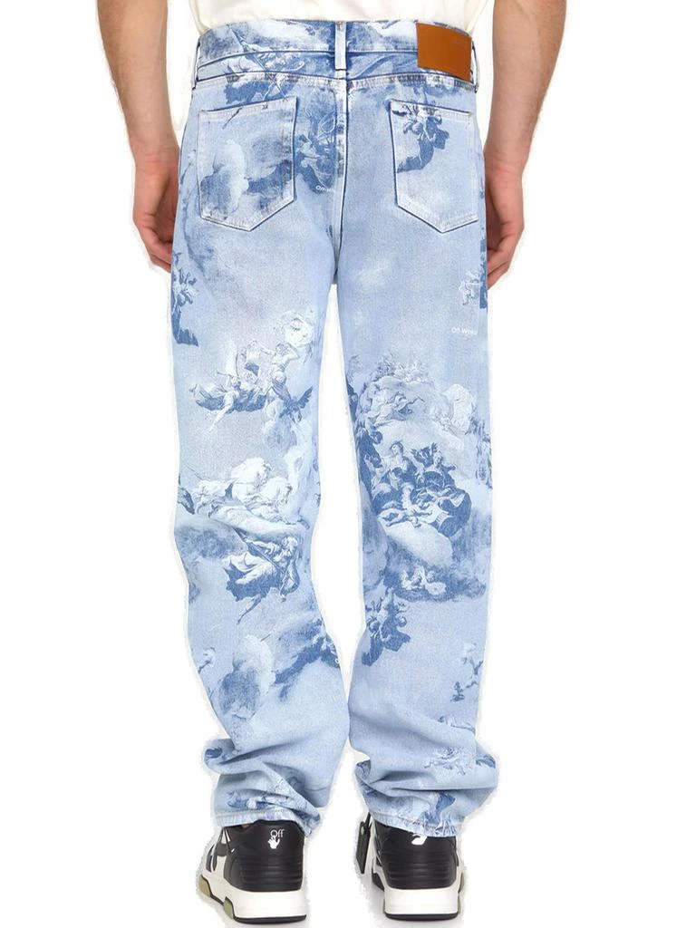 商品Off-White|Off-White Graphic Printed Straight Leg Jeans,价格¥4271,第2张图片详细描述