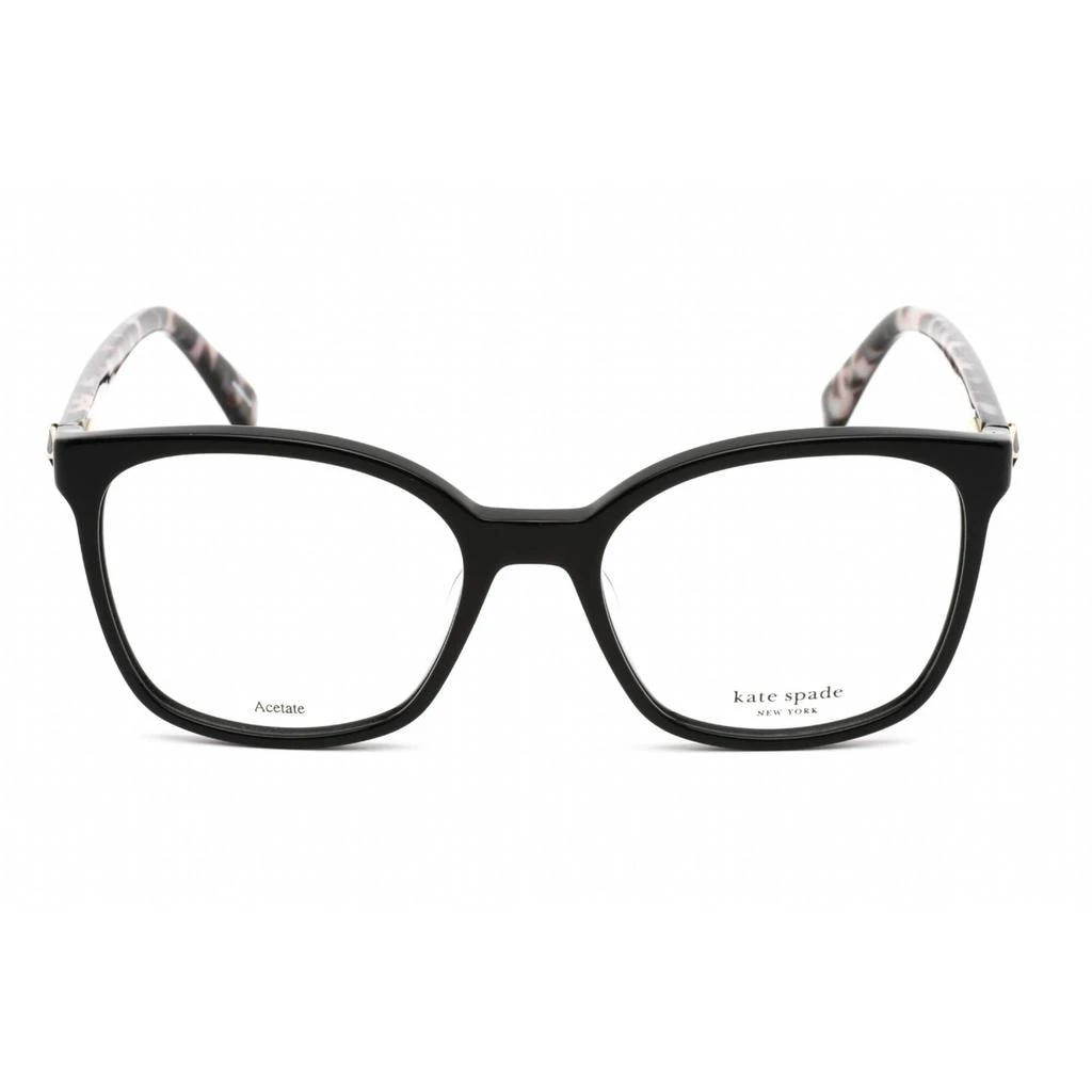 商品Kate Spade|Kate Spade Women's Eyeglasses - Clear Lens Black Plastic Square Frame | MACI 0807 00,价格¥372,第2张图片详细描述