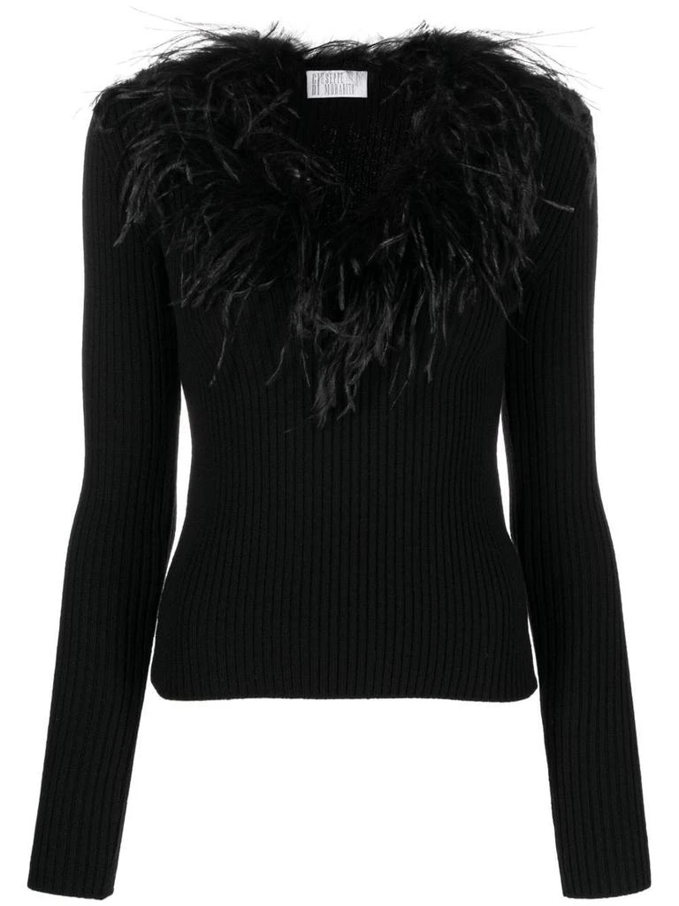 商品GIUSEPPE DI MORABITO|GIUSEPPE DI MORABITO - Wool Feathers Sweater,价格¥2332,第1张图片