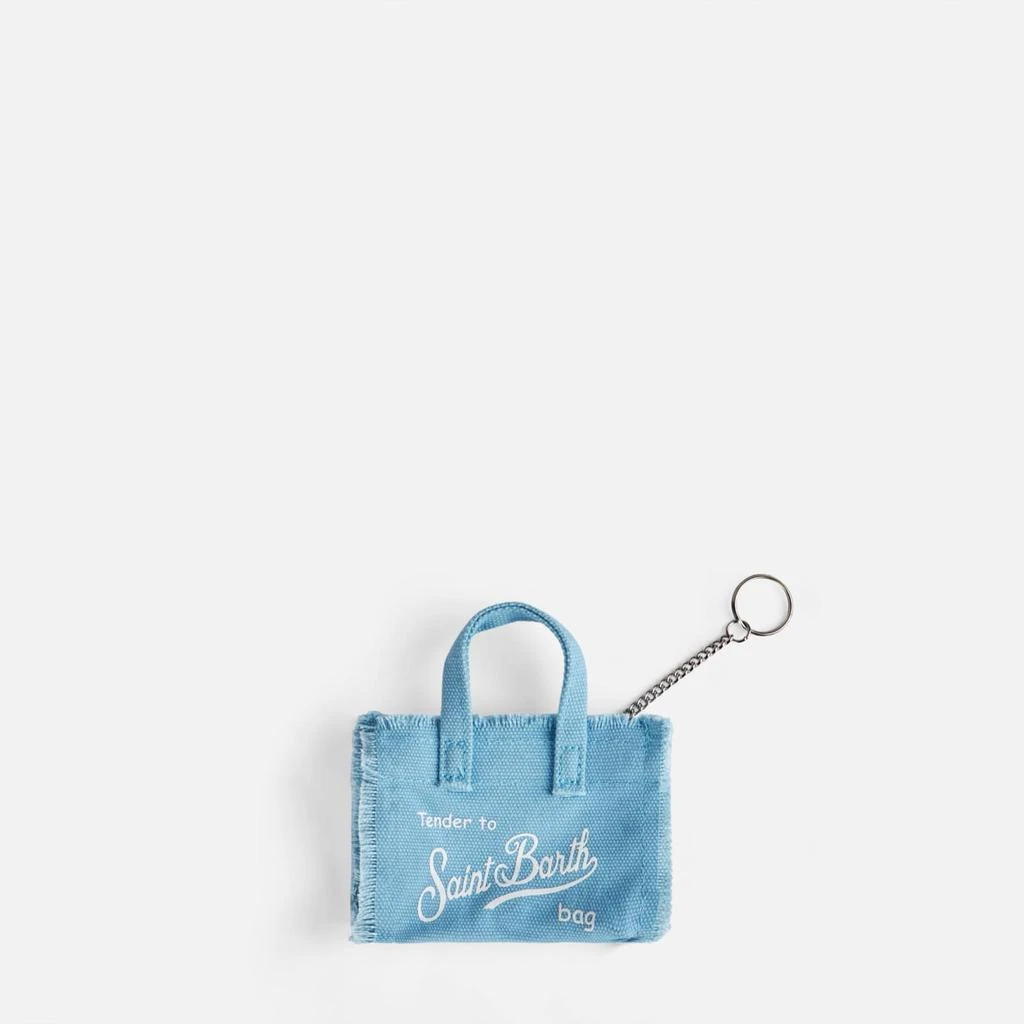 商品Mc2 Saint Barth|Light Blue Canvas Key Holder,价格¥630,第3张图片详细描述