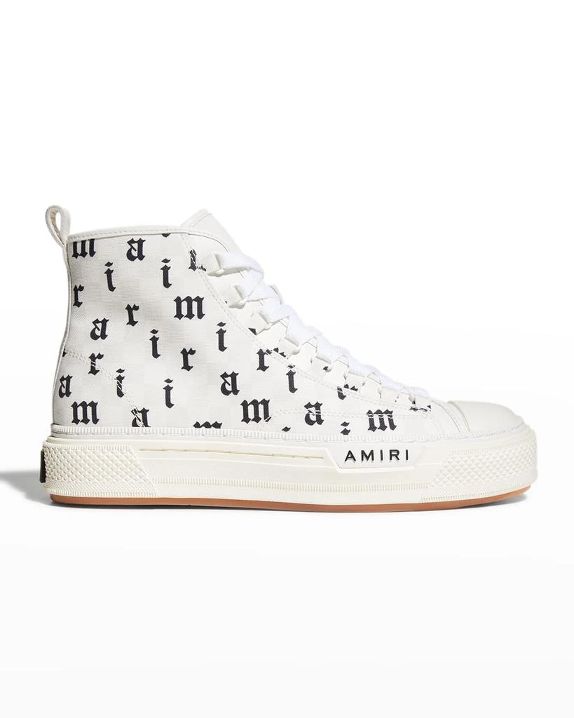 商品AMIRI|Men's Court High-Top Logo Sneakers,价格¥4248,第1张图片