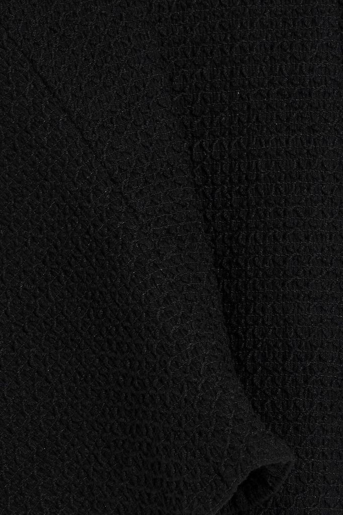 商品Alice + Olivia|Penelope cropped strapless smocked linen-blend top,价格¥440,第6张图片详细描述