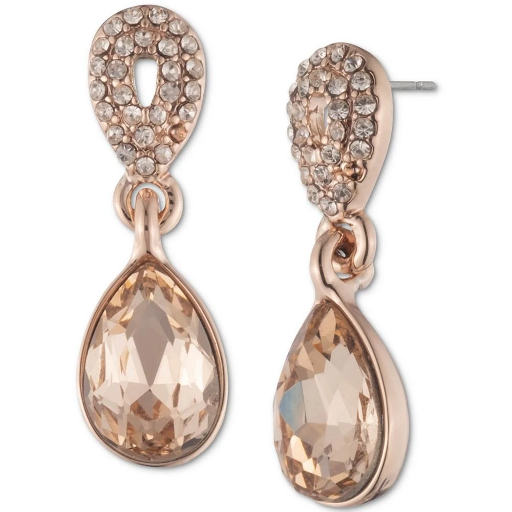 商品Givenchy|Silver-Tone Crystal Pear-Shape Drop Earrings,价格¥48,第1张图片