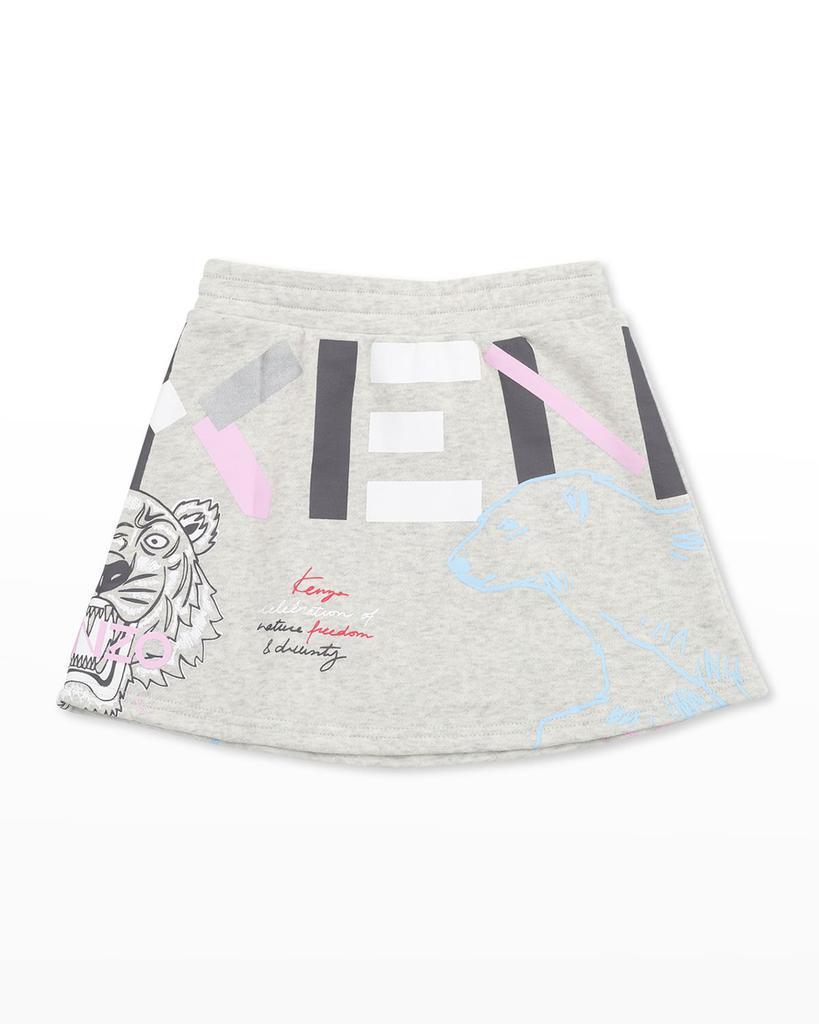 商品Kenzo|Girl's Graphic Fleece Skirt, Size 4-5,价格¥387,第4张图片详细描述