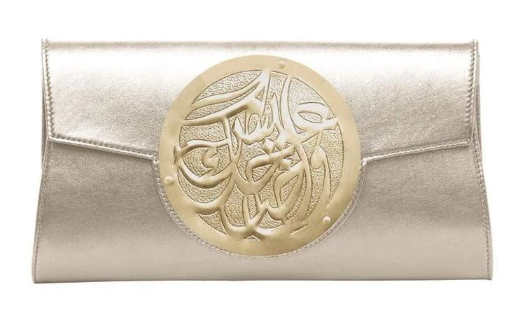 商品Dareen Hakim Collection|Le Icon Le Icon : Champagne Brass Engraved Live and Laugh,价格¥2173,第1张图片