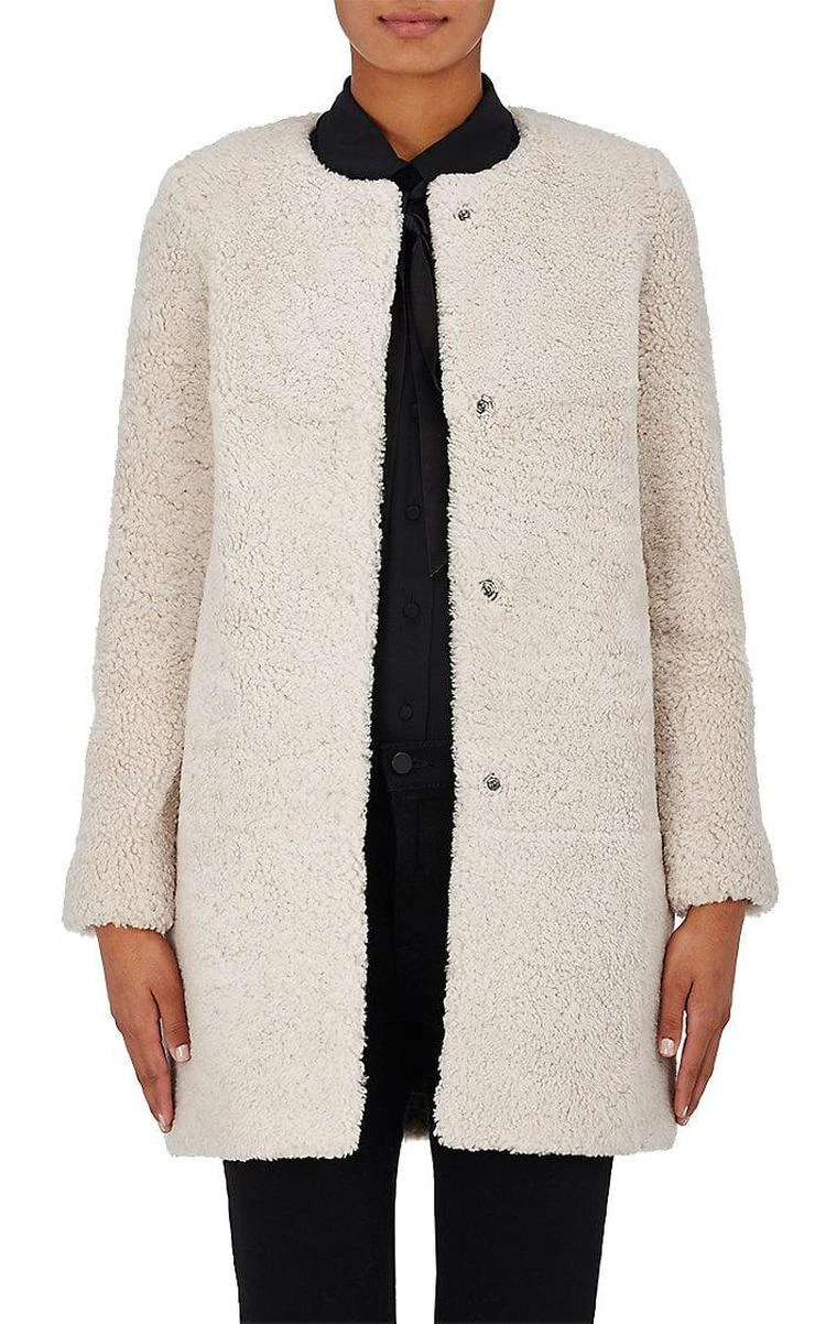 商品Barneys New York|Shearling Cocoon Coat,价格¥18554,第1张图片