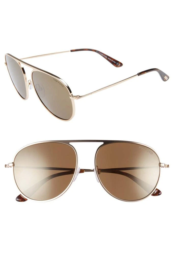 商品Tom Ford|59mm Aviator Sunglasses,价格¥1211,第1张图片详细描述