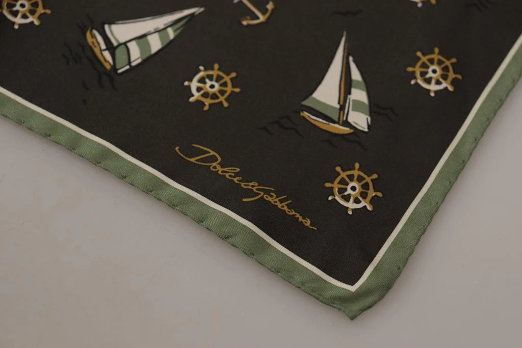商品Dolce & Gabbana|Dolce & Gabbana Multicolor Printed DG Logo Square Handkerchief,价格¥964,第3张图片详细描述