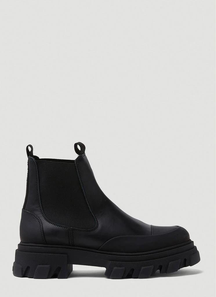 商品Ganni|Leather Chelsea Ankle Boots,价格¥1189,第1张图片