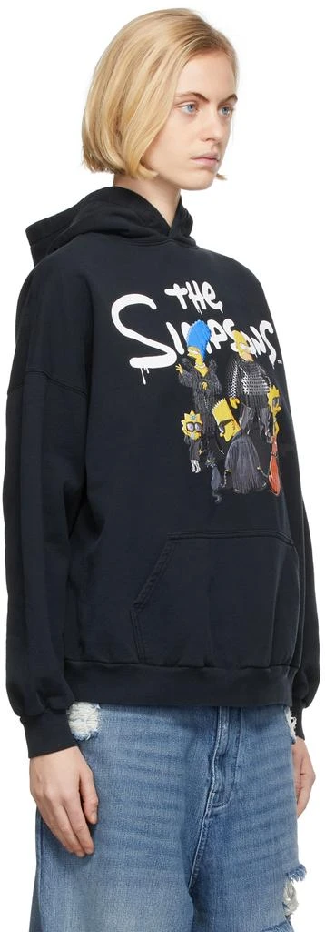 商品Balenciaga|Black The Simpsons Edition Wide Fit Hoodie,价格¥2783,第2张图片详细描述