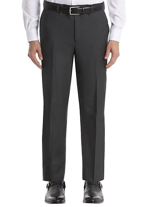 商品Ralph Lauren|Ralph Lauren Solid Gray Wool Straight Suit Separate Pants,价格¥663,第1张图片