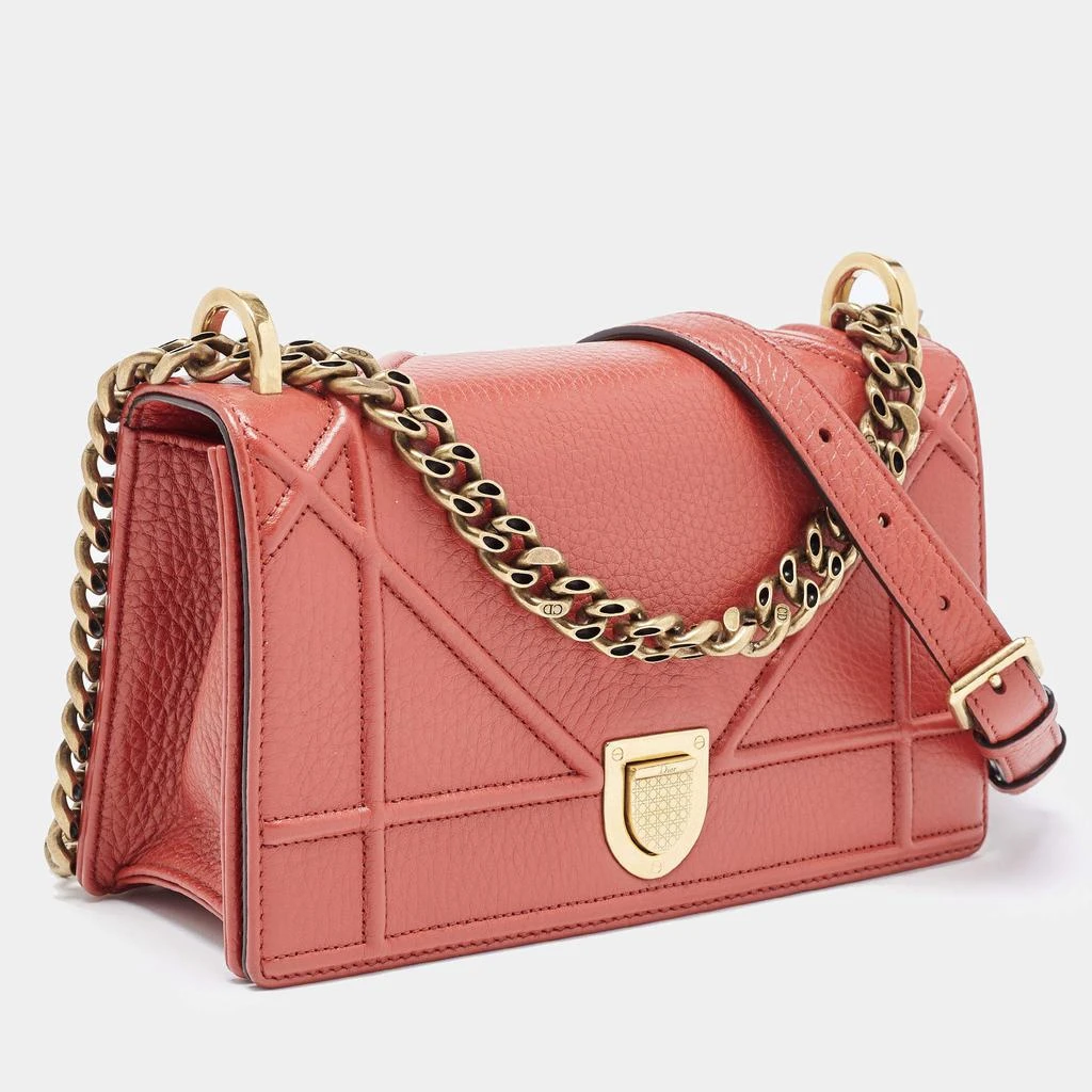 商品[二手商品] Dior|Dior Red Leather Small Diorama Shoulder Bag,价格¥12108,第3张图片详细描述