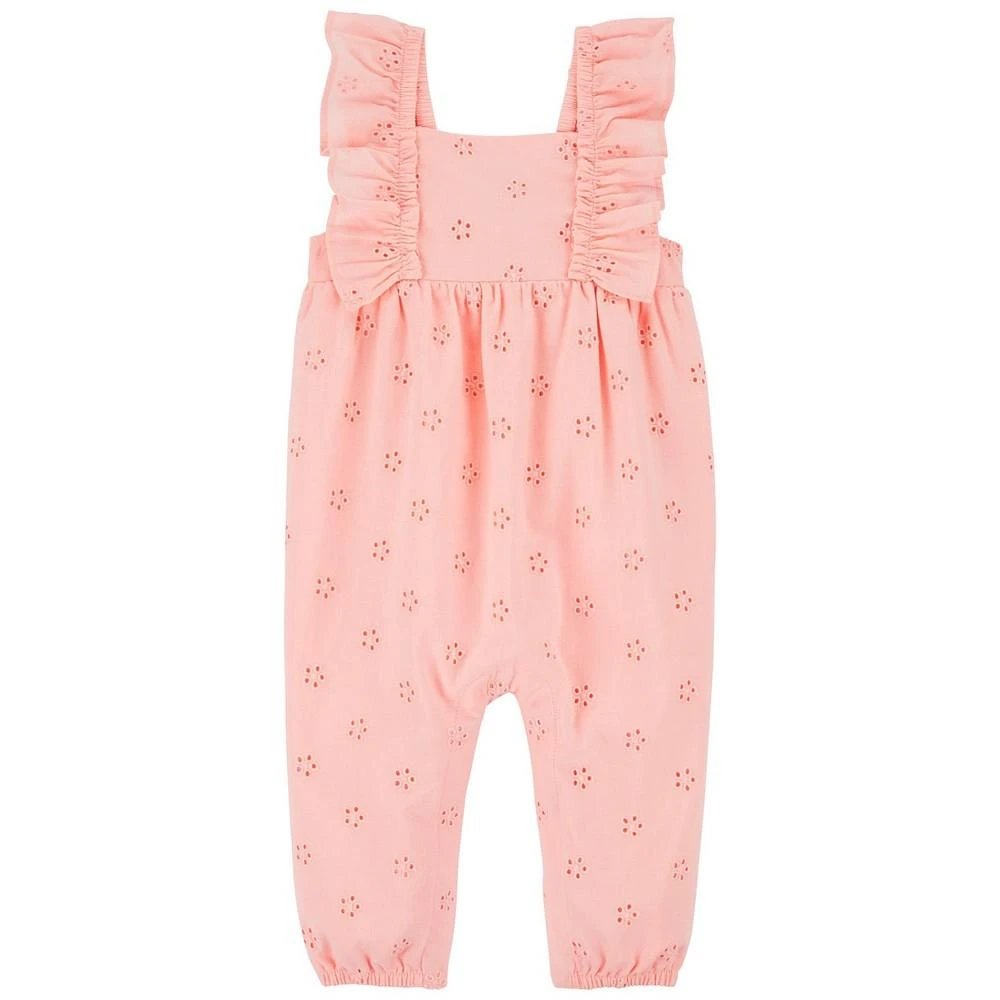 商品Carter's|Baby Girls Floral Flutter Sleeves Jumpsuit,价格¥81,第1张图片