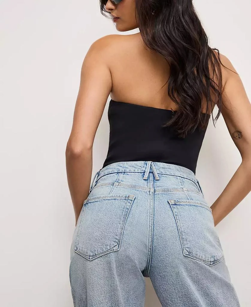 商品Good American|Women's Crystal Stars Good 90s Cropped Jeans,价格¥1696,第5张图片详细描述