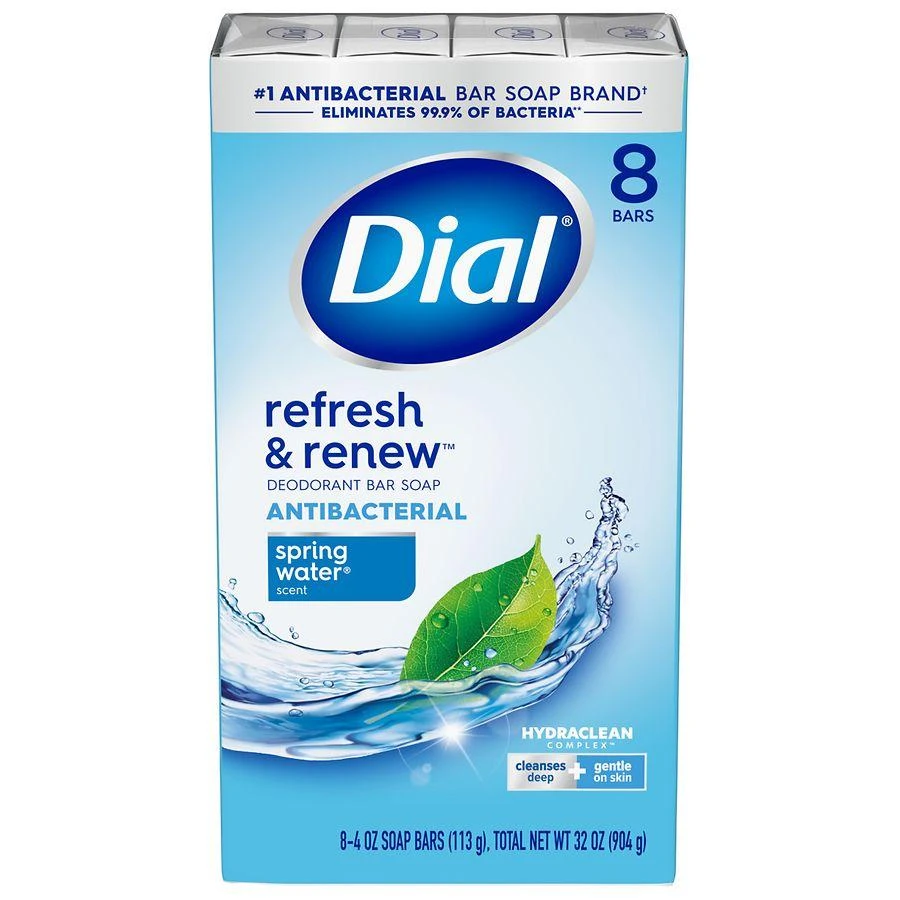 商品Dial|Antibacterial Bar Soap Spring Water,价格¥74,第1张图片