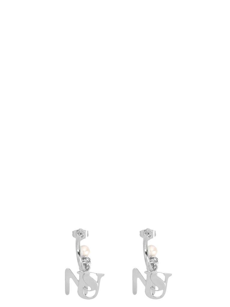 商品SUNNEI|Logo pearl earrings,价格¥1547,第1张图片