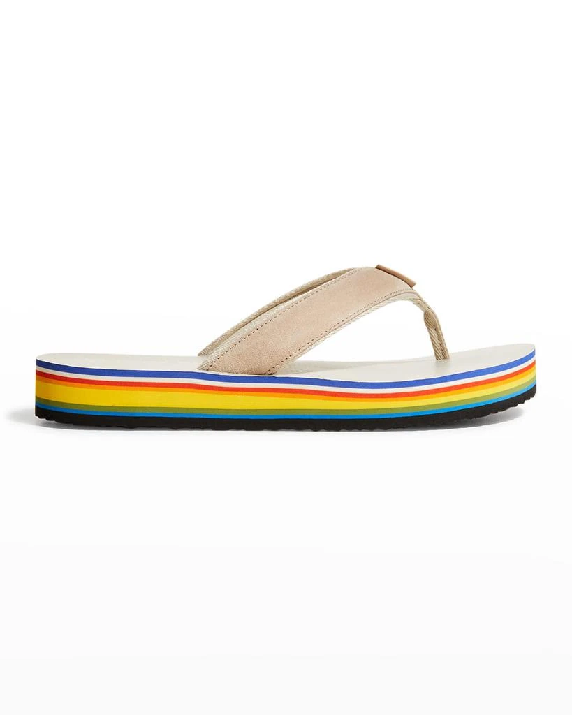 商品Tory Burch|70s Suede Flatform Thong Sandals,价格¥372,第1张图片