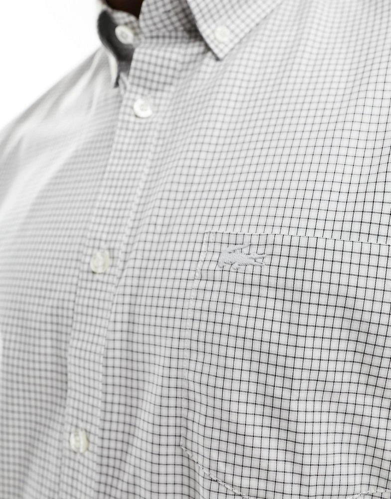 商品Lacoste|Lacoste short sleeve check shirt in green,价格¥900,第2张图片详细描述