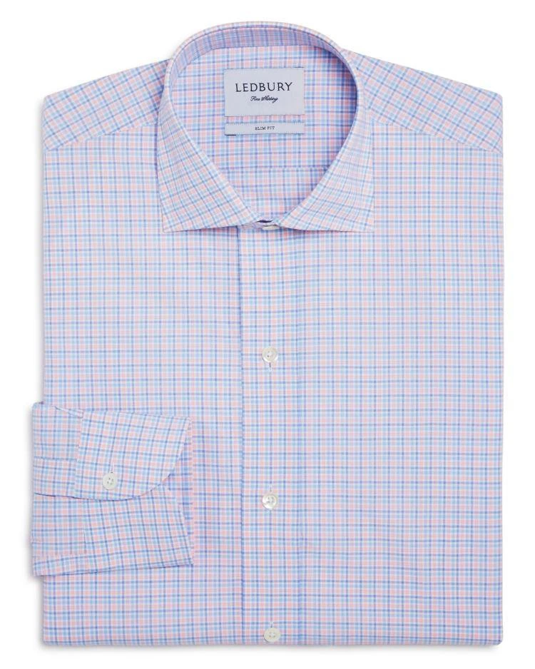 商品Ledbury|Check Slim Fit Dress Shirt,价格¥460,第1张图片