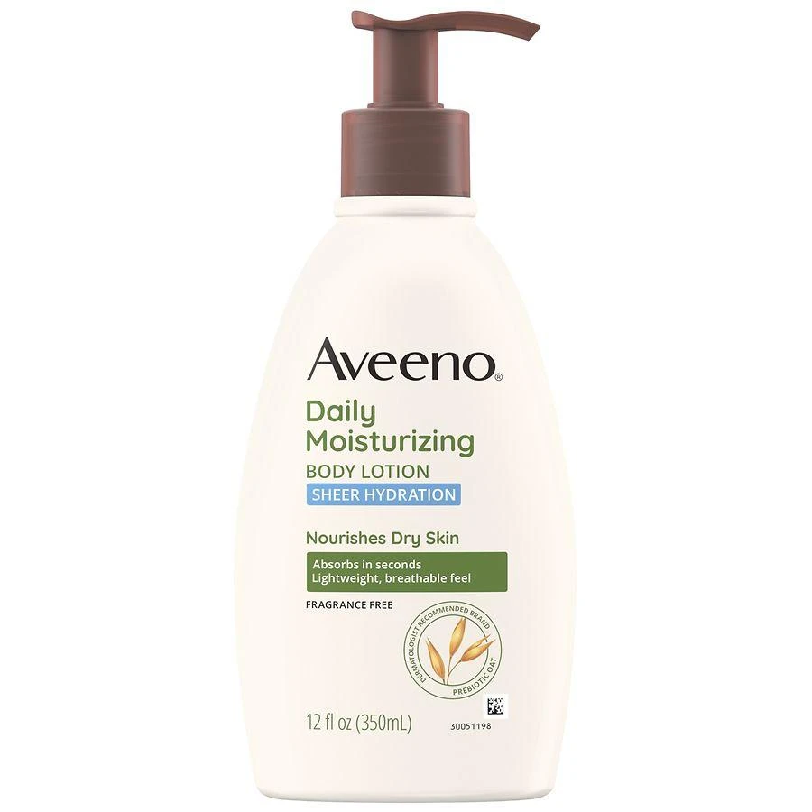 商品Aveeno|Sheer Hydration Daily Moisturizing Dry Skin Lotion Fragrance-Free,价格¥85,第3张图片详细描述