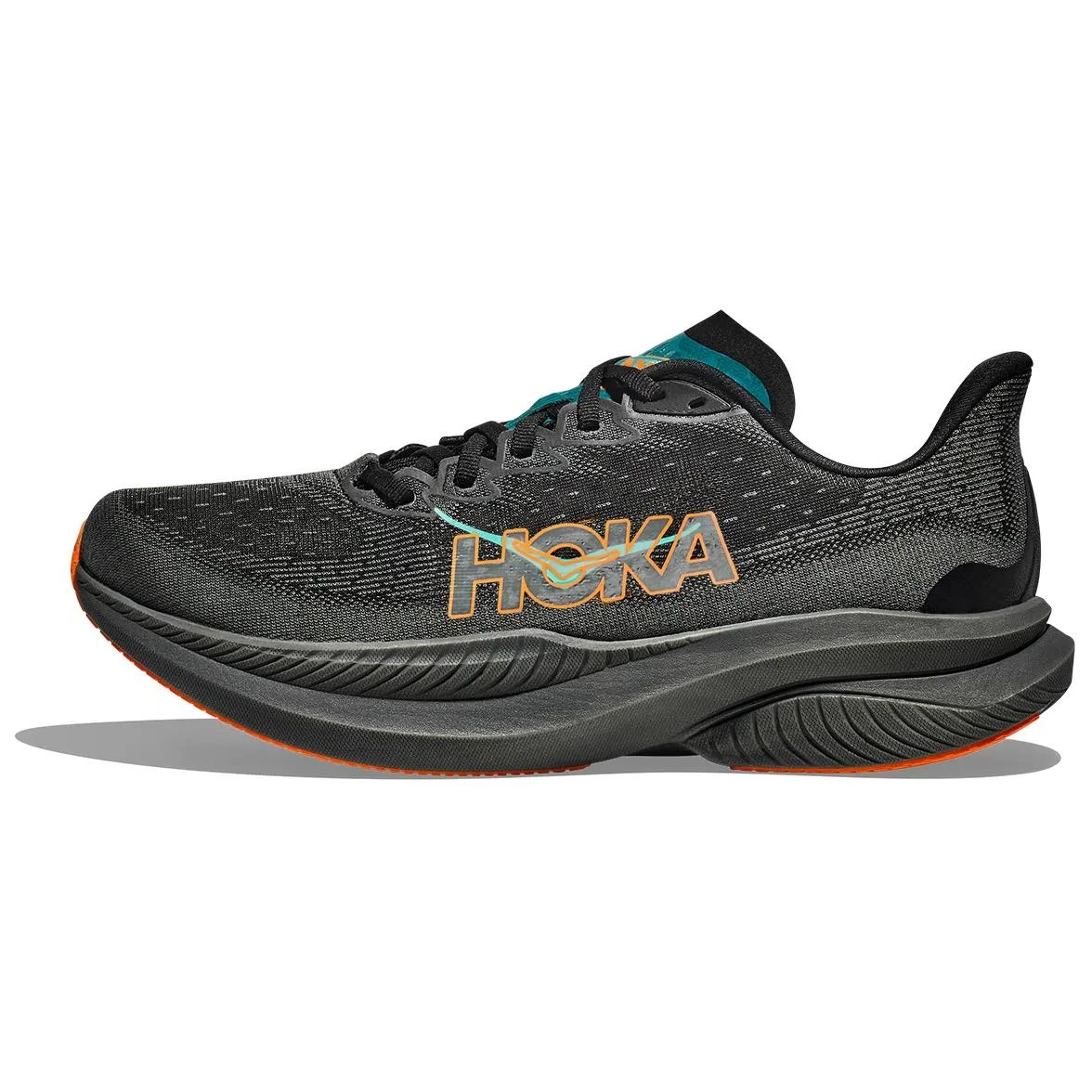 商品[国内直发] Hoka One One|MACH 6 舒适 轻便防滑耐磨 低帮跑步鞋 男款 黑色,价格¥1230,第1张图片