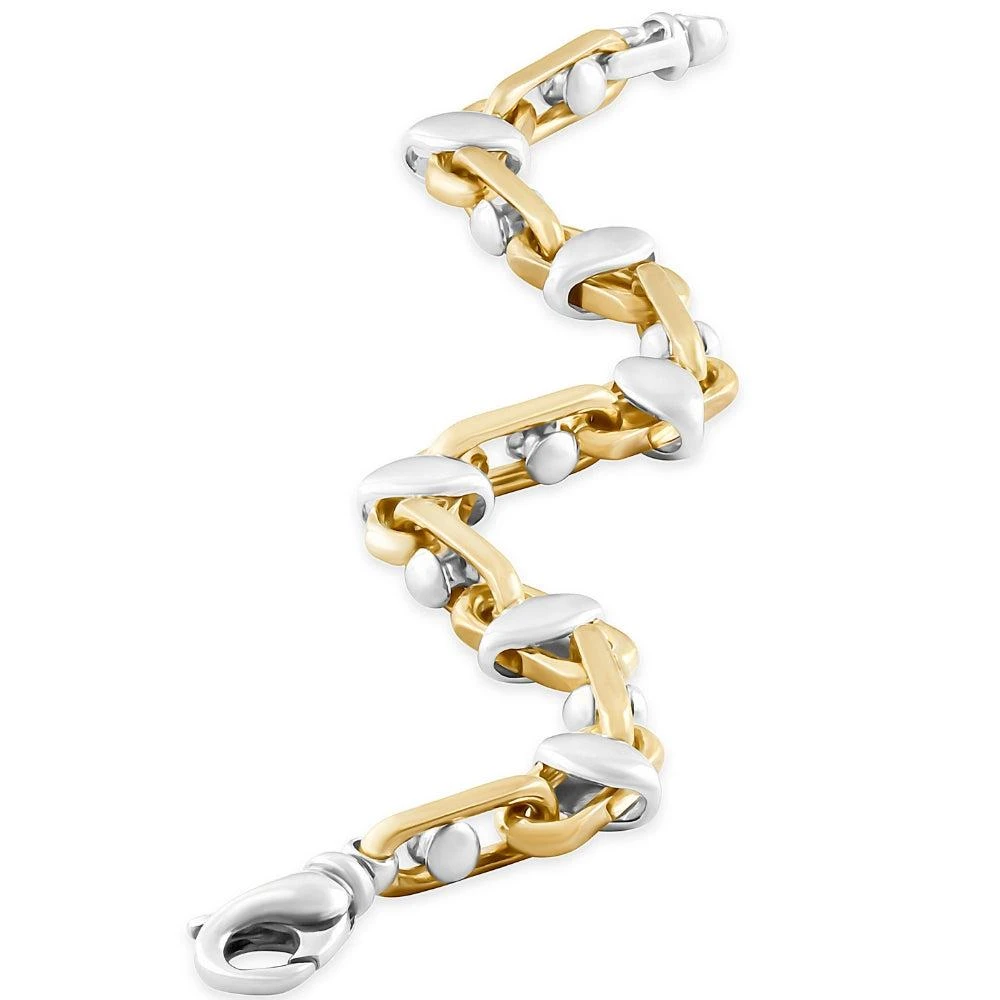 商品Pompeii3|Men's Link 14k Gold (56gram) or Platinum (90gram) 7-12mm Bracelet 8.5",价格¥37746,第3张图片详细描述