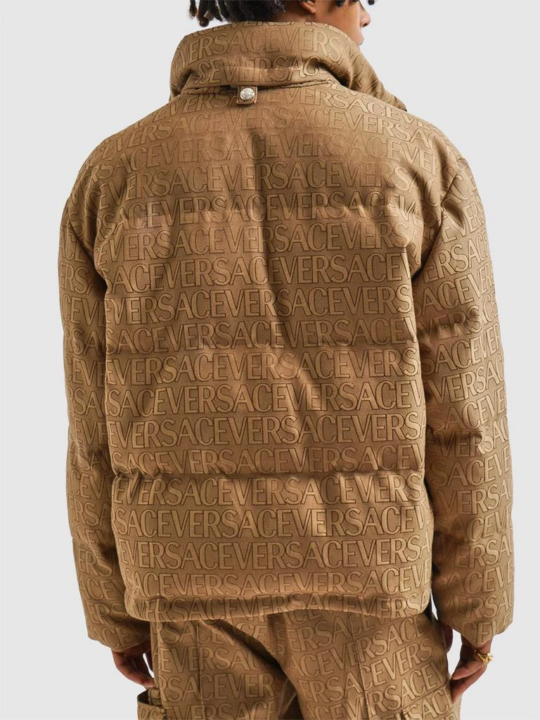 商品Versace|Monogram Cotton Blend Down Jacket,价格¥9564,第2张图片详细描述