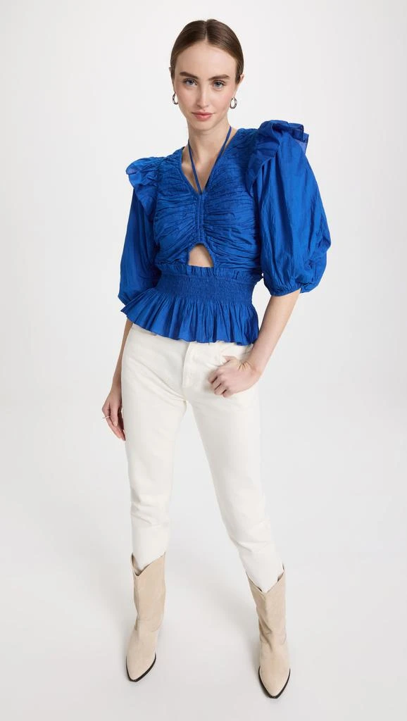 商品Sea|Sea Paco Solid Puff Sleeve Top,价格¥576,第5张图片详细描述