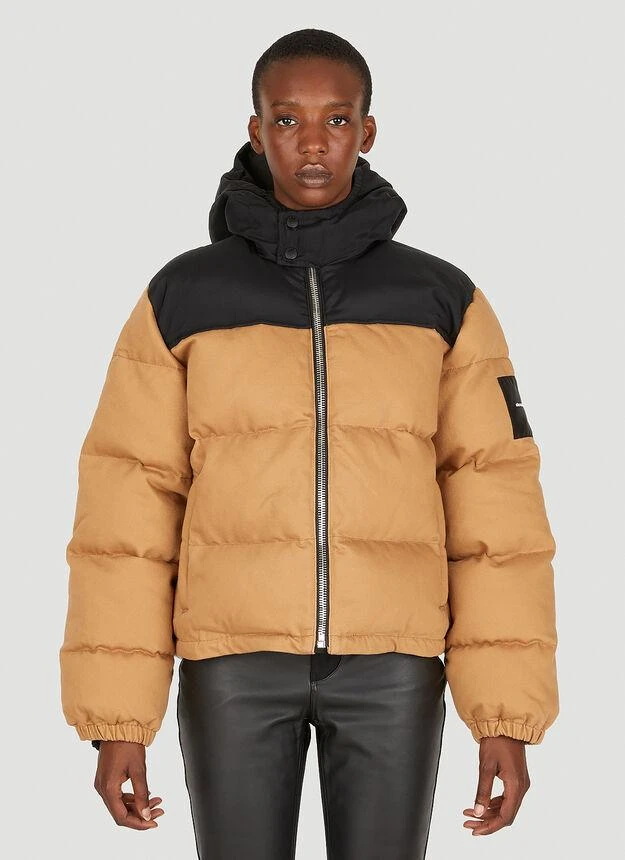 商品Alexander Wang|Colour Block Puffer Jacket in Brown,价格¥4058,第1张图片