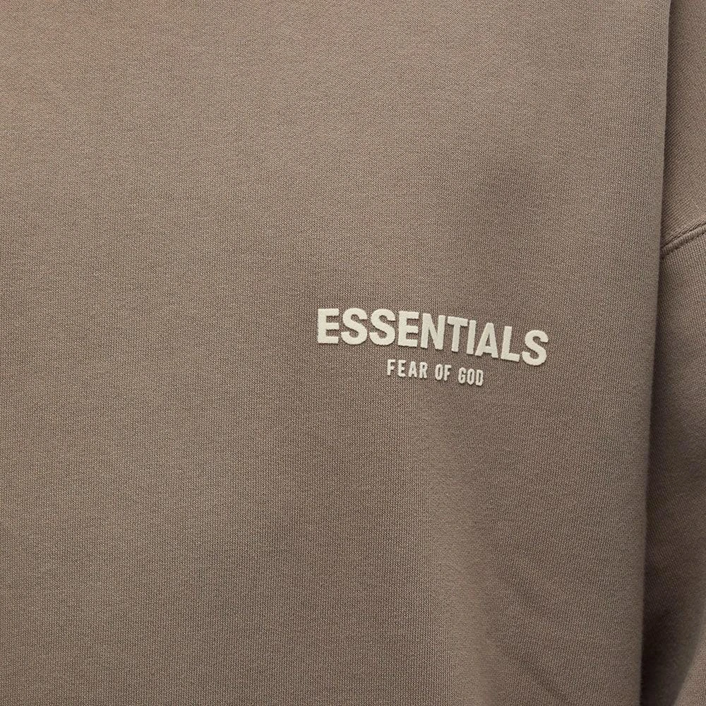 商品Essentials|Fear of God ESSENTIALS Logo Mock Neck Sweat - Desert Taupe,价格¥516,第5张图片详细描述