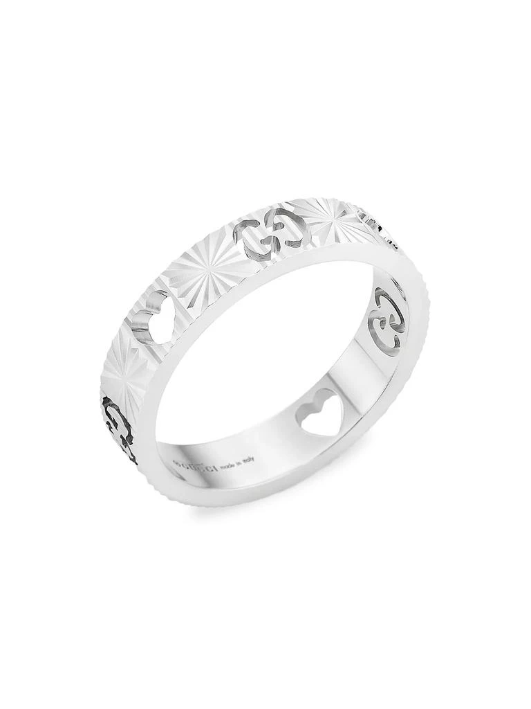 商品Gucci|Icon 18K White Gold Star Ring,价格¥10817,第1张图片