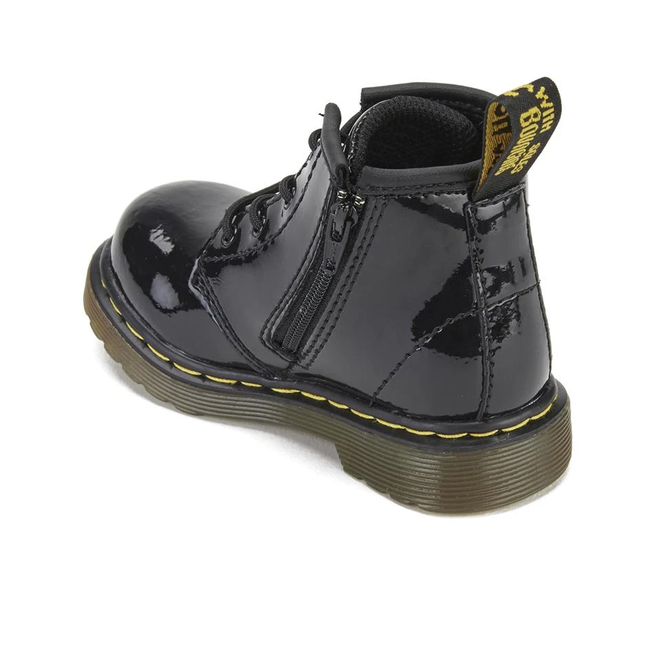 商品Dr. Martens|DR. MARTENS TODDLERS' 1460 I PATENT LAMPER LACE UP BOOTS - BLACK,价格¥349,第4张图片详细描述