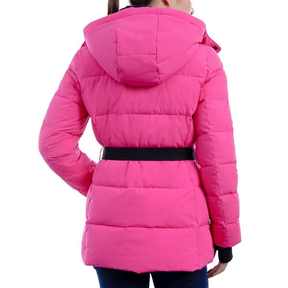 商品Michael Kors|Women's Belted Hooded Puffer Coat,价格¥765,第4张图片详细描述