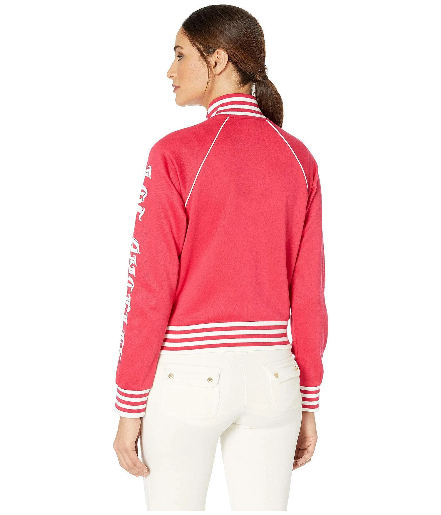 商品Juicy Couture|JXJC Tricot Stripe Rib Logo Jacket,价格¥135,第3张图片详细描述