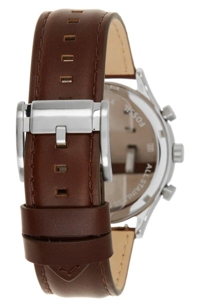 商品Fossil|Men's Fenmore Midsized Multifunction Leather Strap Watch, 44mm,价格¥450,第2张图片详细描述