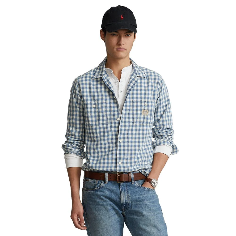 商品Ralph Lauren|拉夫劳伦 经典版型方格工装衬衫,价格¥386,第1张图片